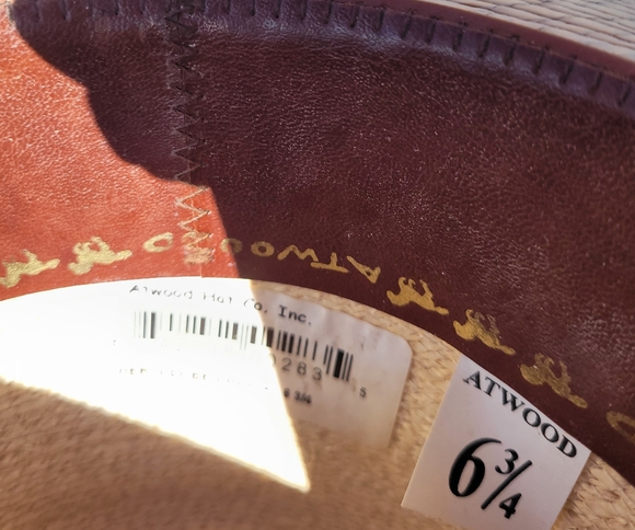 Herford Low Crown Panama straw cowboy hat - Picture 12 of 14